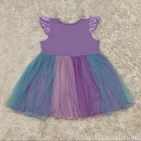 🆕 Ariel Mermaid Dress Tulle Toddler 12-18M Disney - Picture 3 of 4
